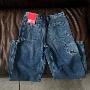 Diesel Men's Straight Jeans - Dark Blue